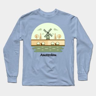 Amsterdam landmark Long Sleeve T-Shirt